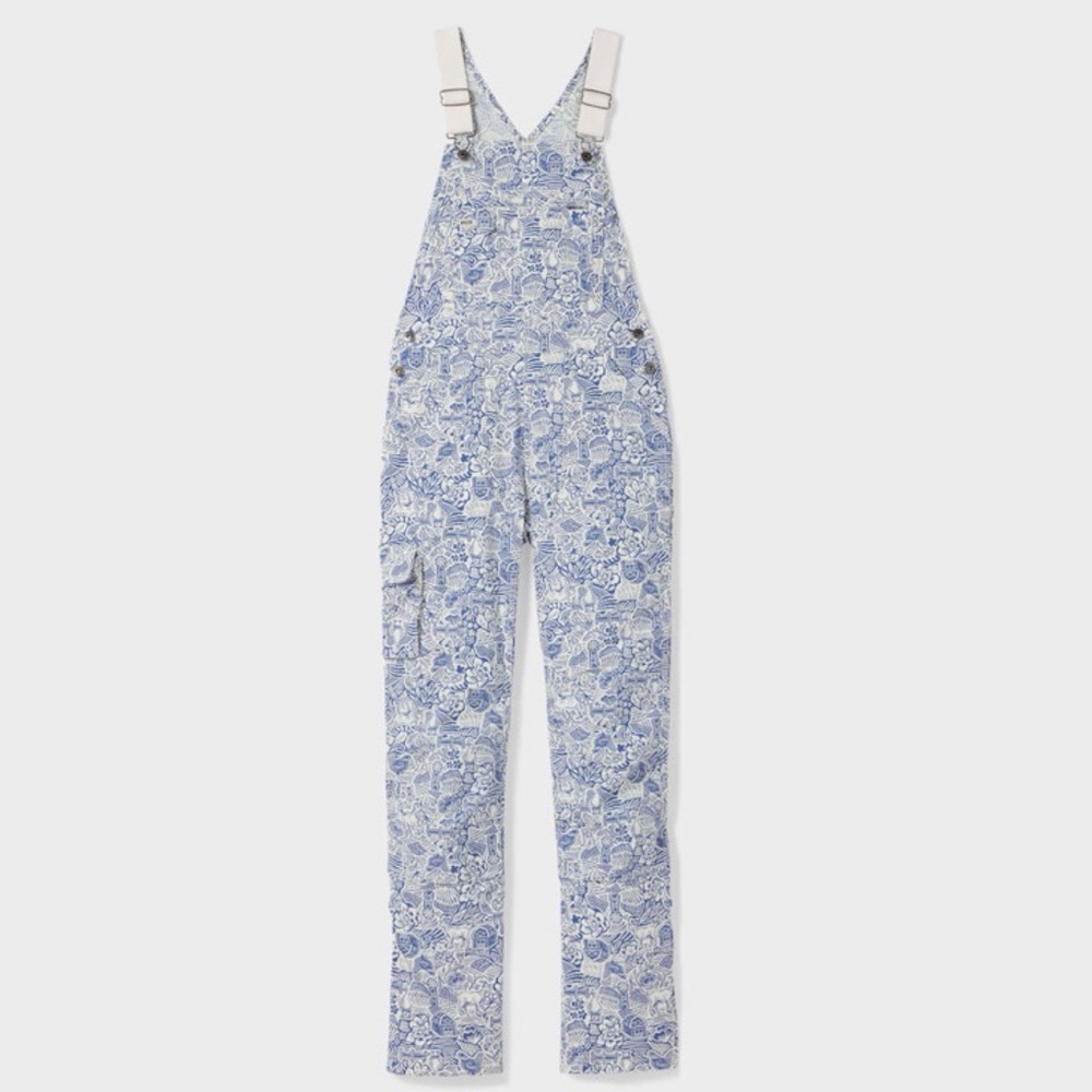 NWT Duluth 2X x31L Heirloom Gardening Bib Overalls Farm Toile Farm Garden Plant - Picture 8 of 10